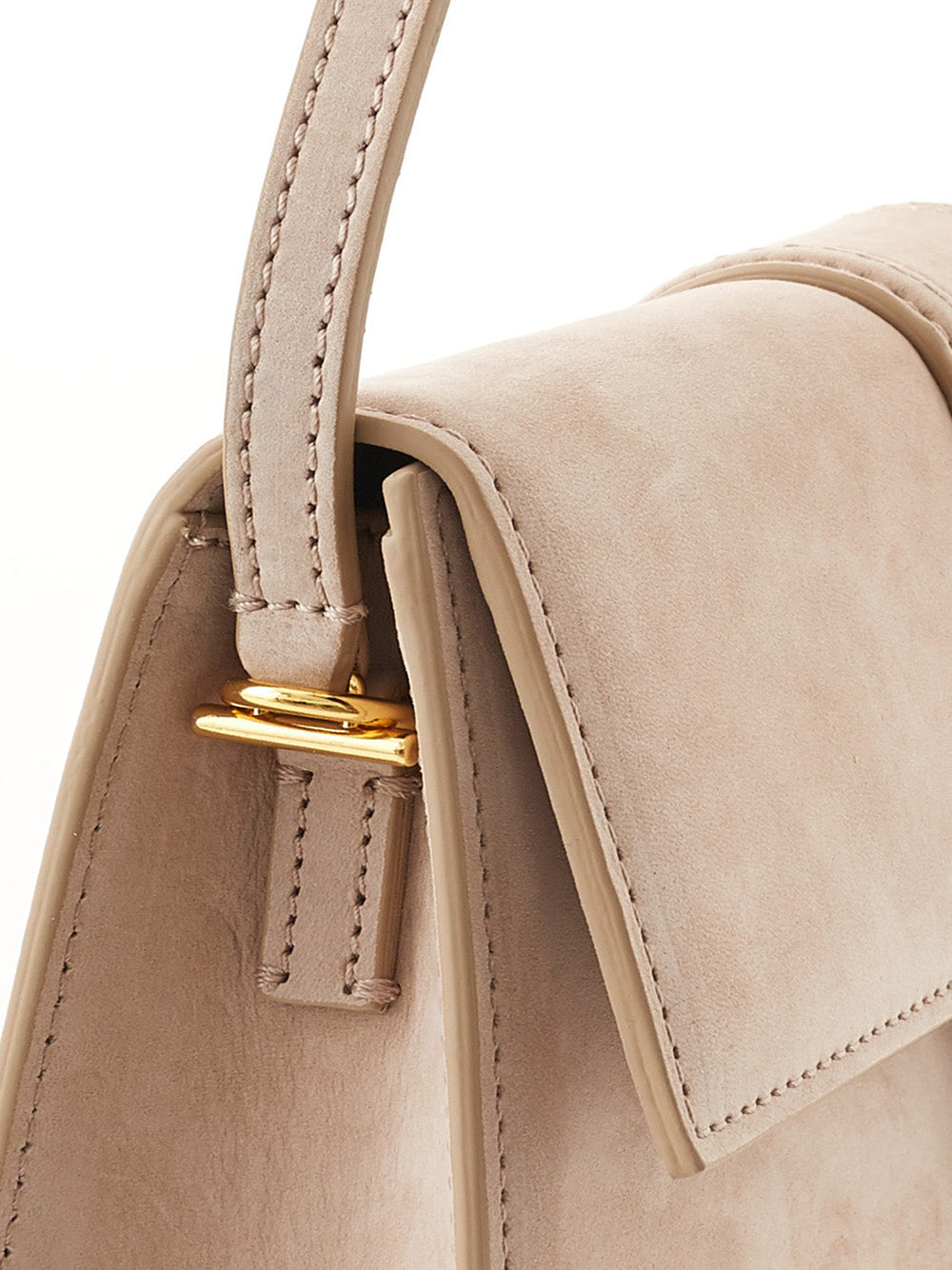 Jacquemus Chic Beige Shoulder Leather Bag