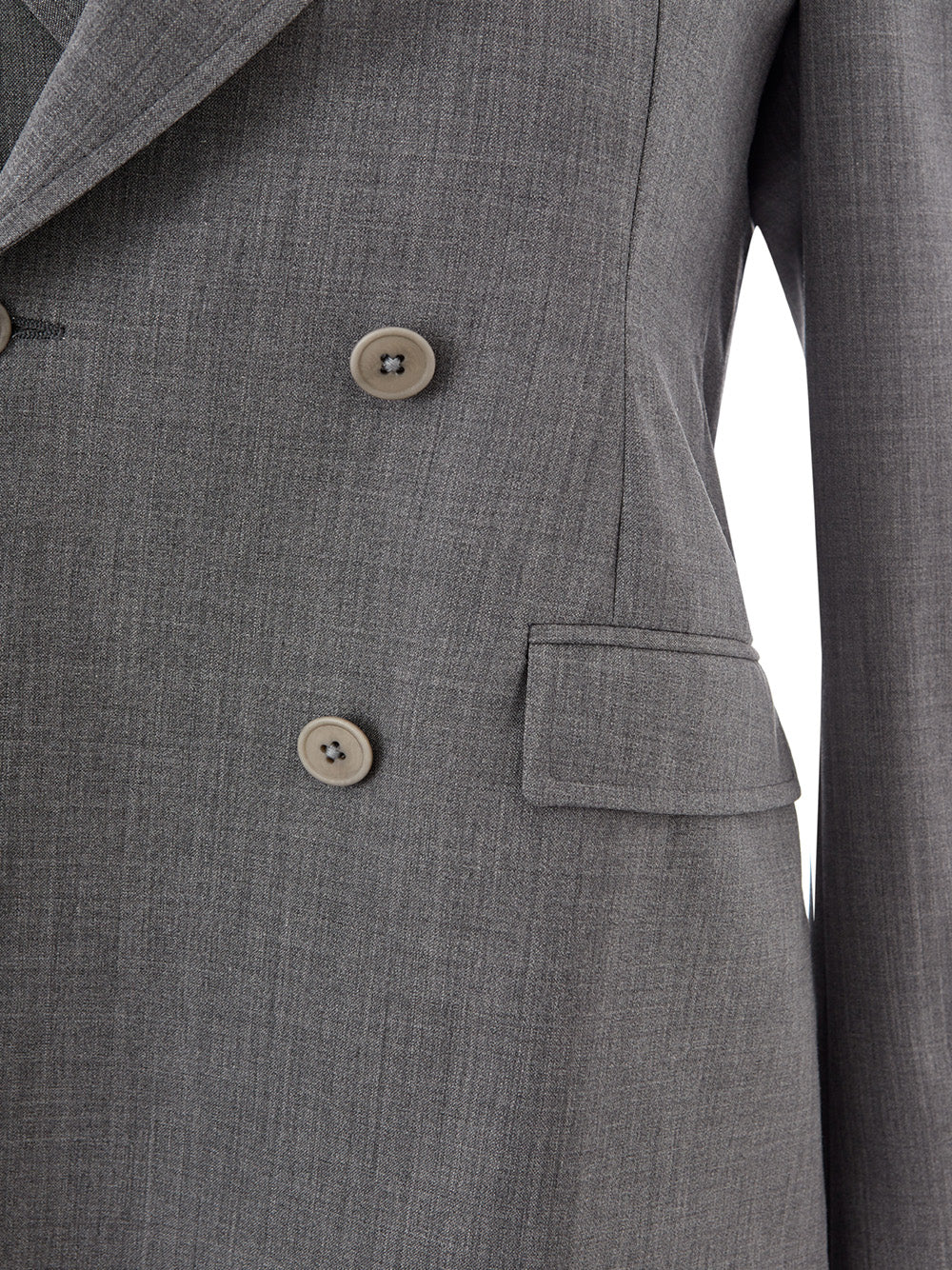 Lardini Elegant Grey Cotton Jacket - Double Breasted