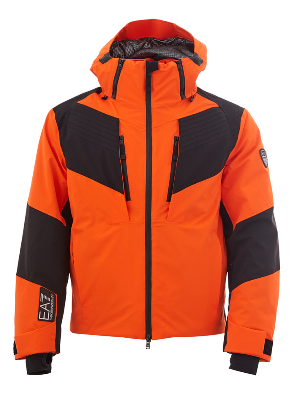 EA7 Emporio Armani Chic Orange Technical Winter Jacket