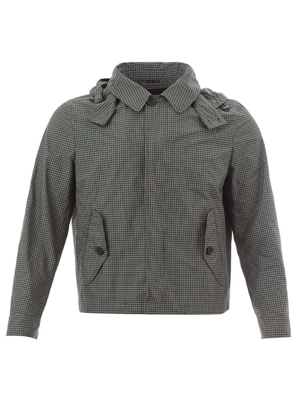 Sealup Elegant Green Checked Blouson Jacket