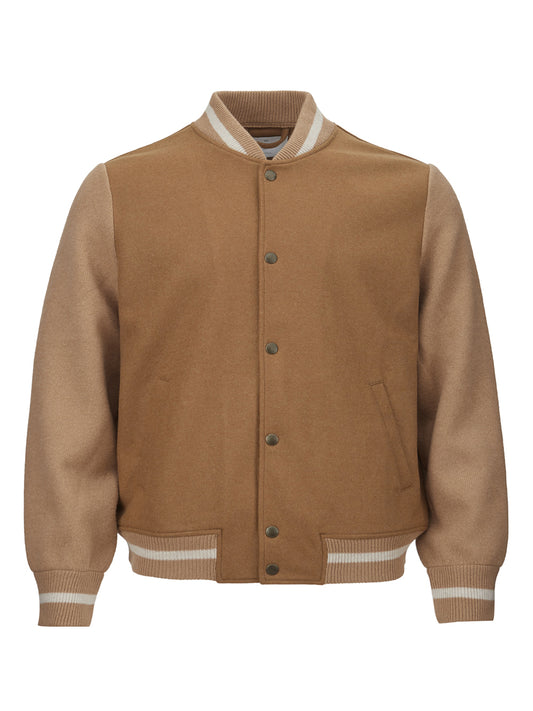 Gran Sasso Dapper Wool College Style Bomber Jacket