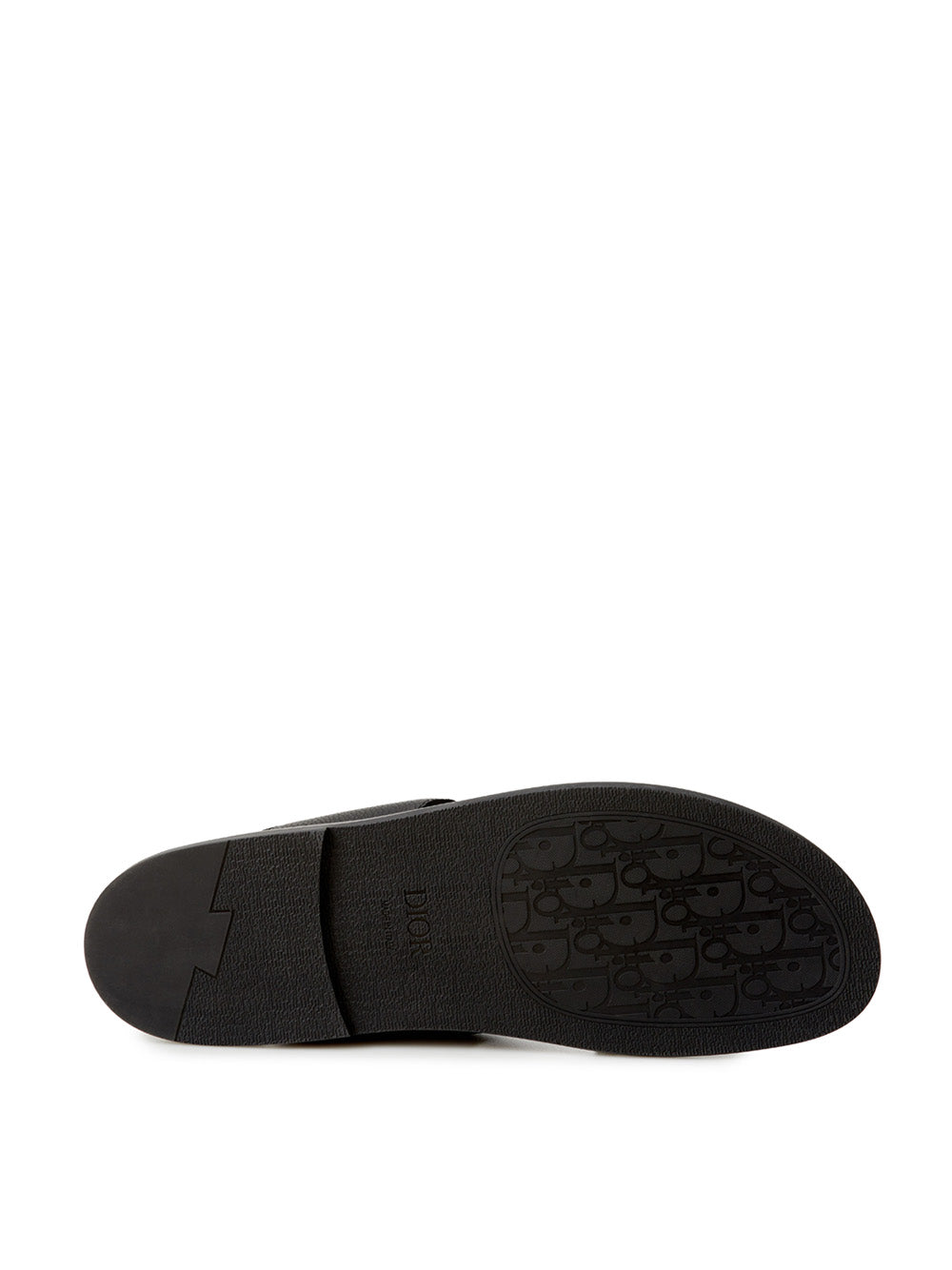 Dior Elegant Black Leather Designer Slippers