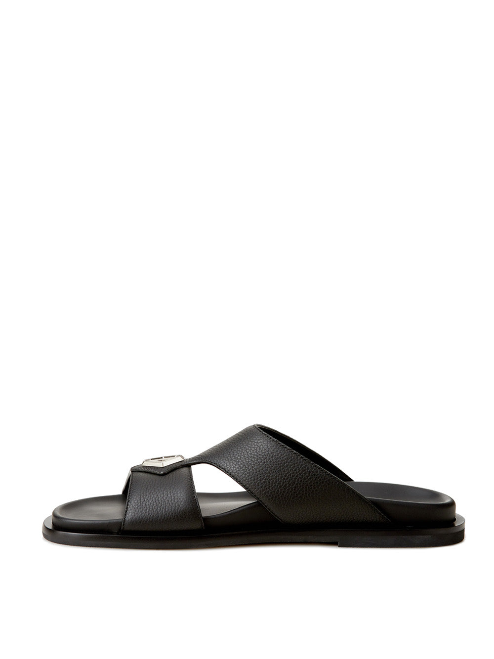 Dior Elegant Black Leather Designer Slippers