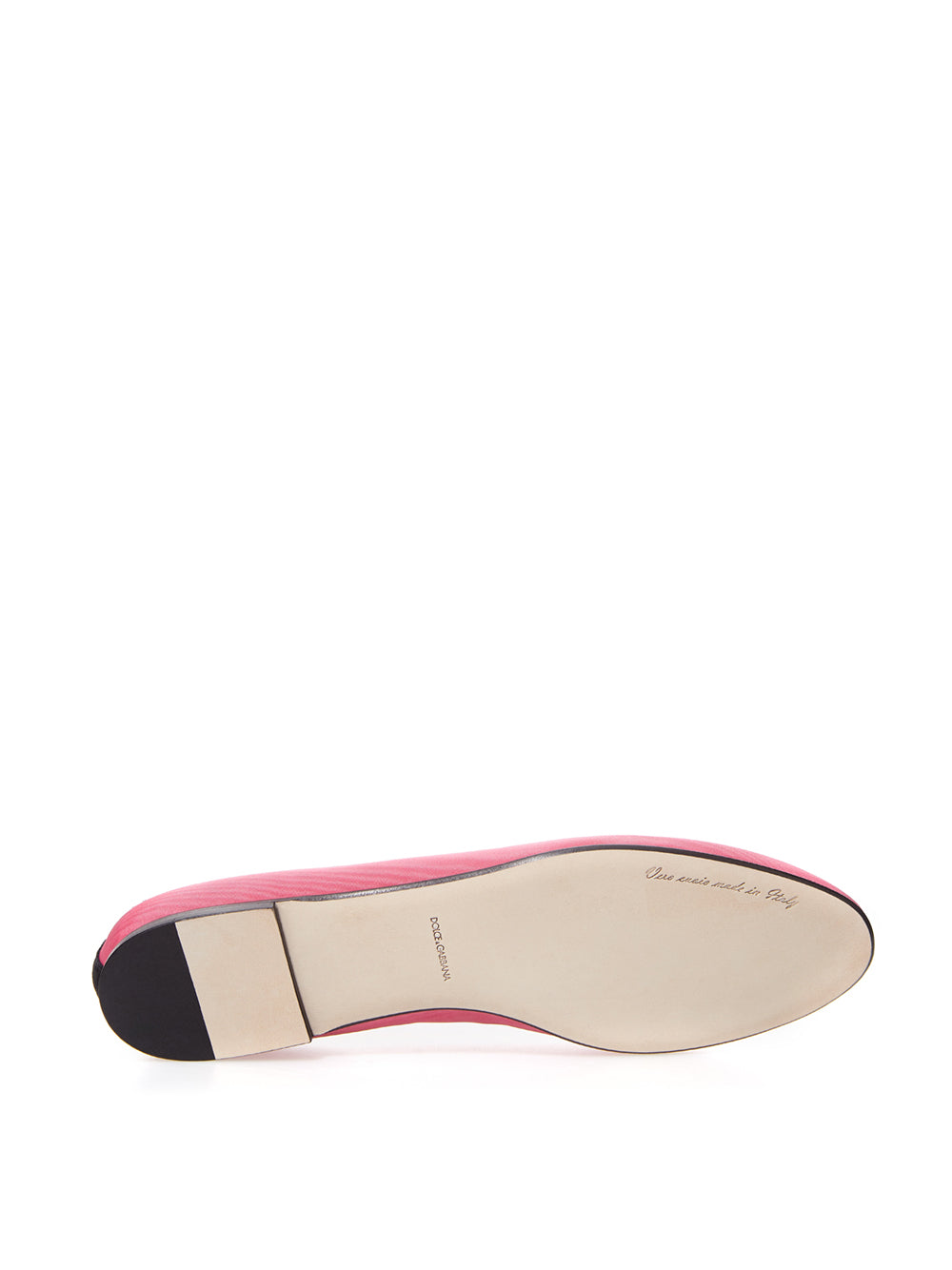 Dolce & Gabbana Elegant Pink Satin Ballerina Flats