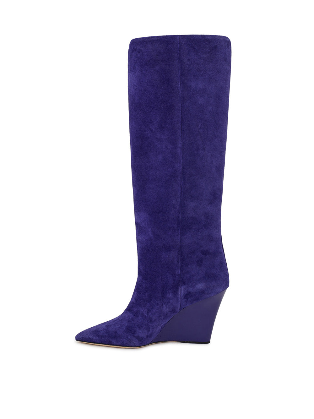 Paris Texas Velvet Elegance Knee-High Wedge Boots