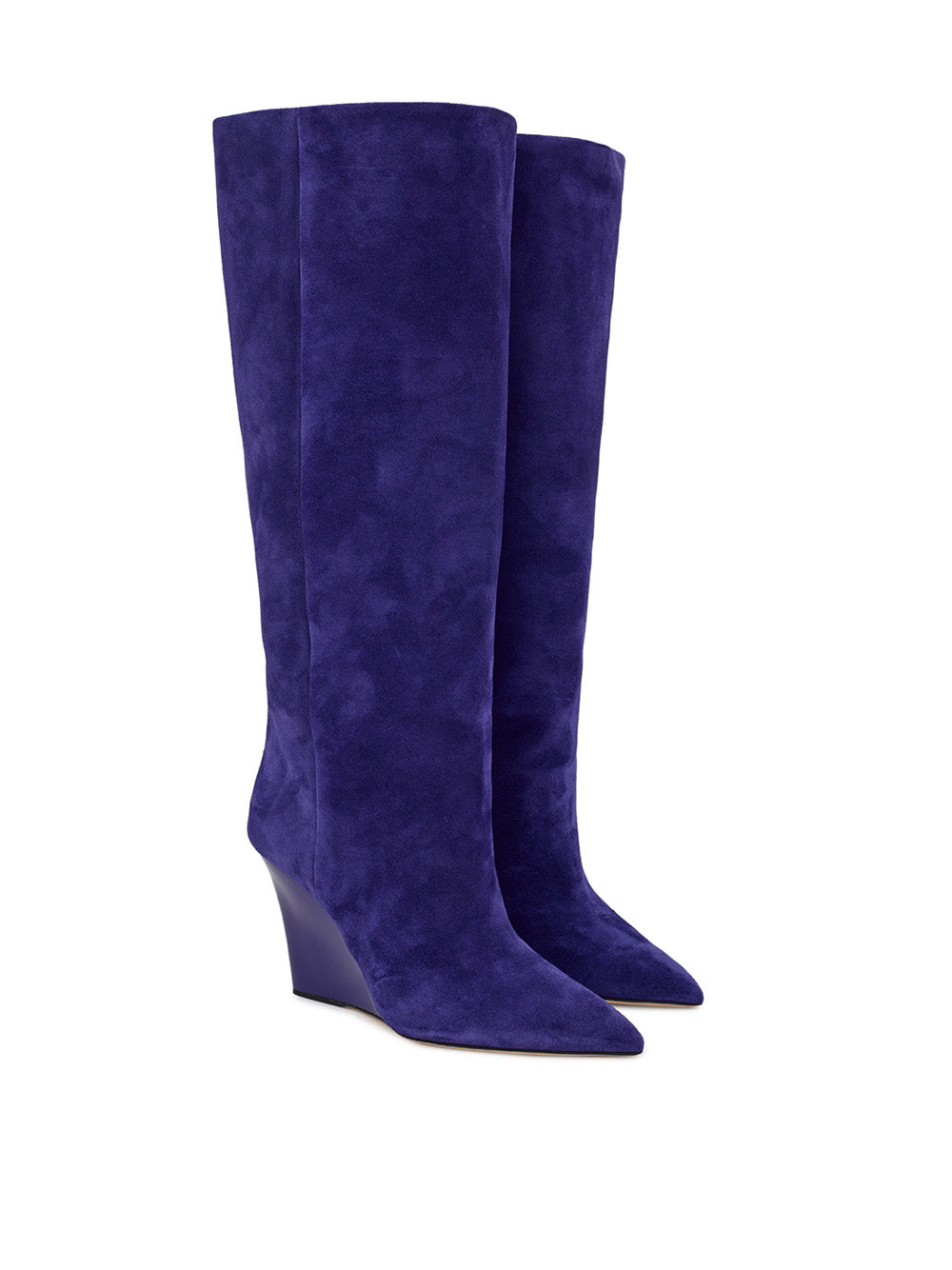 Paris Texas Velvet Elegance Knee-High Wedge Boots