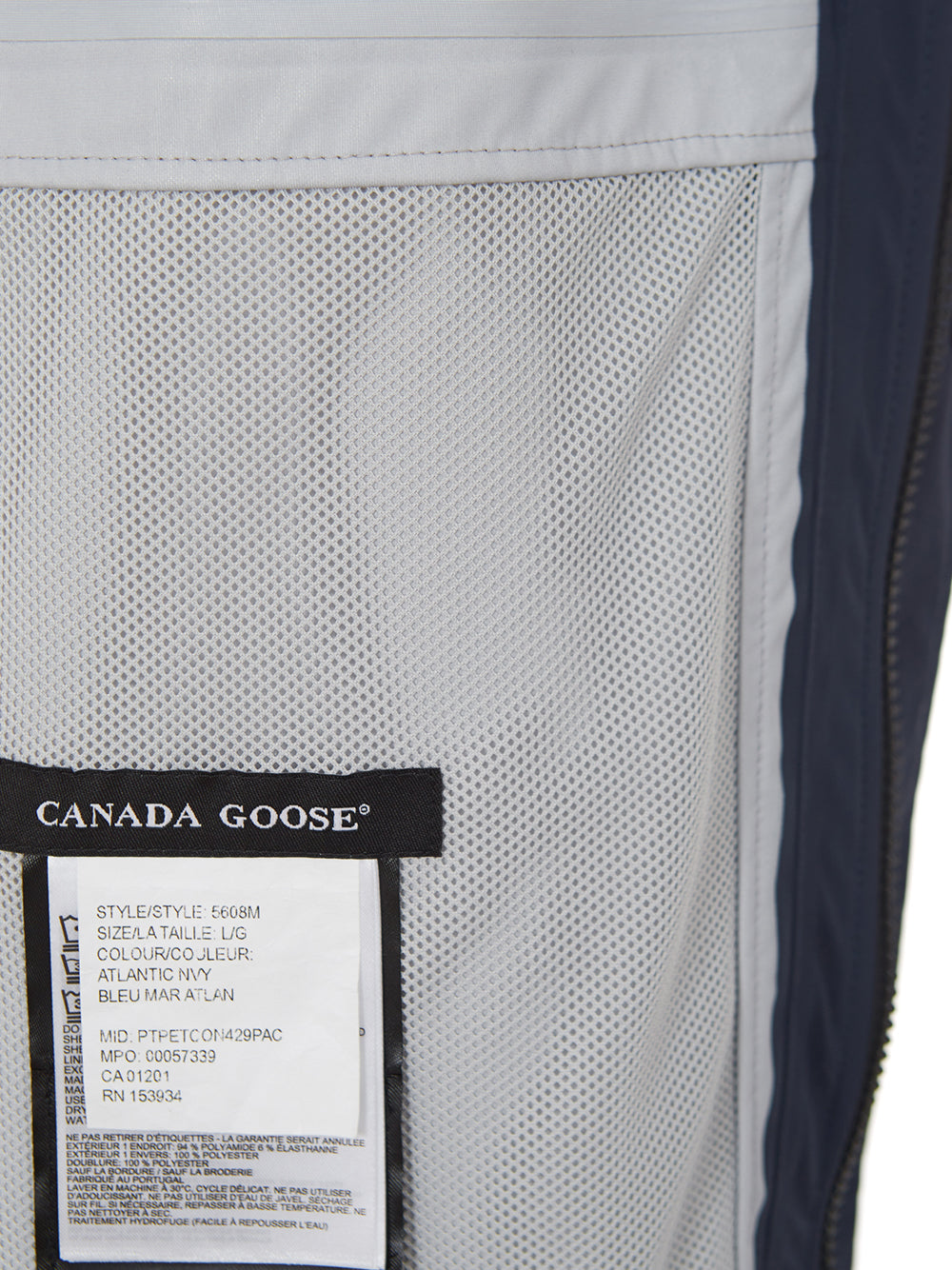 Canada Goose Elegant Waterproof Blue 'Nanaimo' Raincoat