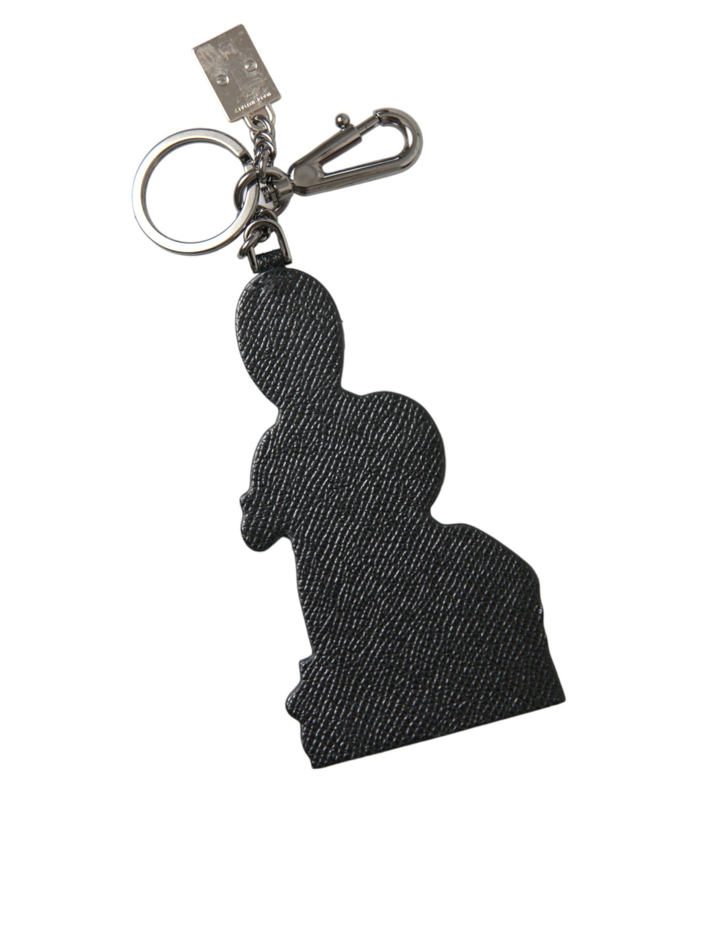 Dolce & Gabbana Leather Dominico Stefano #DGFAMILY Logo Badge Keychain