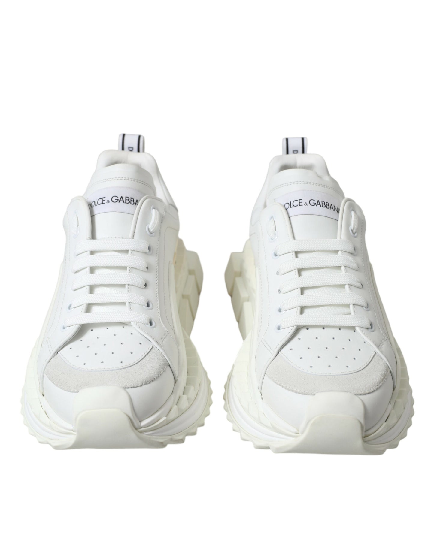 Dolce & Gabbana White Leather SUPER KING Sneakers Shoes