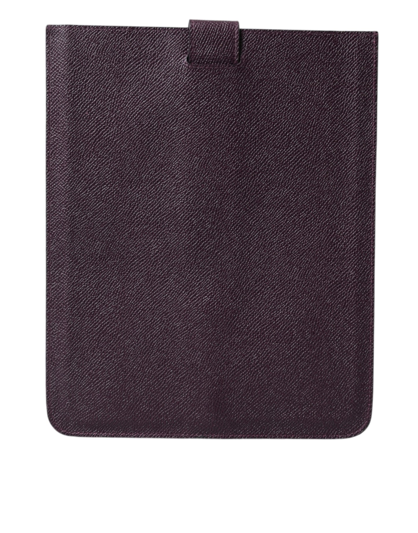 Dolce & Gabbana Dark Brown Leather Logo Plaque Cover Sleeve Tablet Case