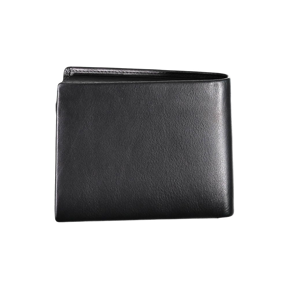 Guess Jeans Sleek Black Leather Bifold Wallet