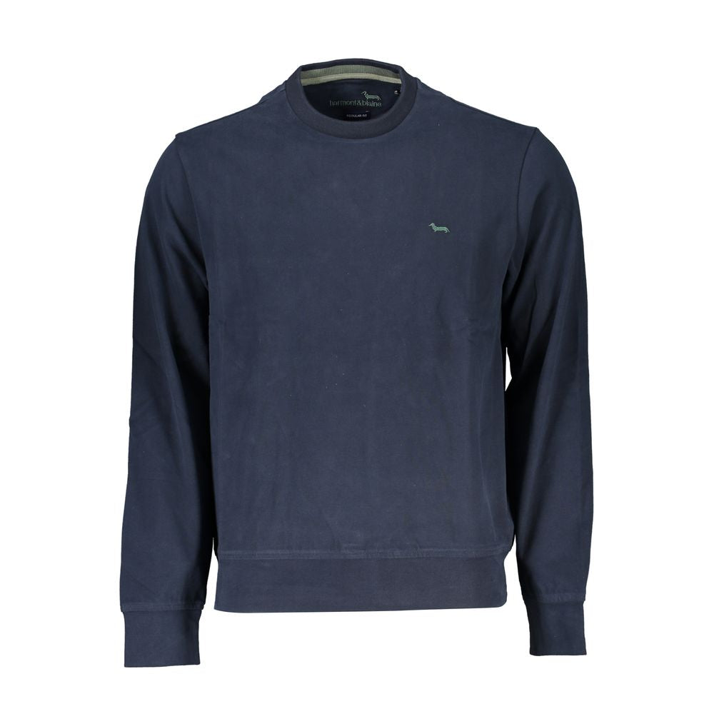 Harmont & Blaine Elegant Blue Crew Neck Sweater