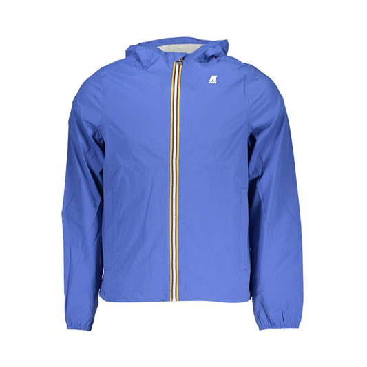 K-WAY Sleek Long-Sleeve Hooded Jacket - Blue