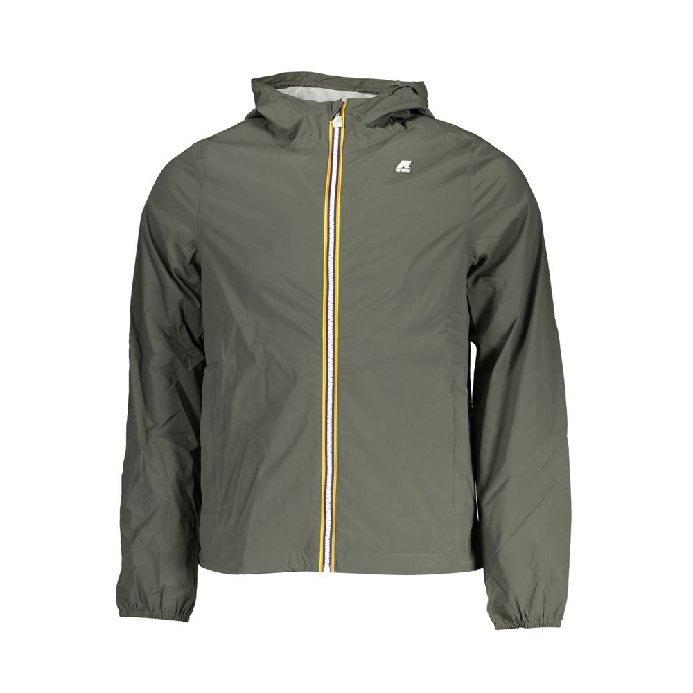 K-WAY Sleek Green Hooded Sports Jacket