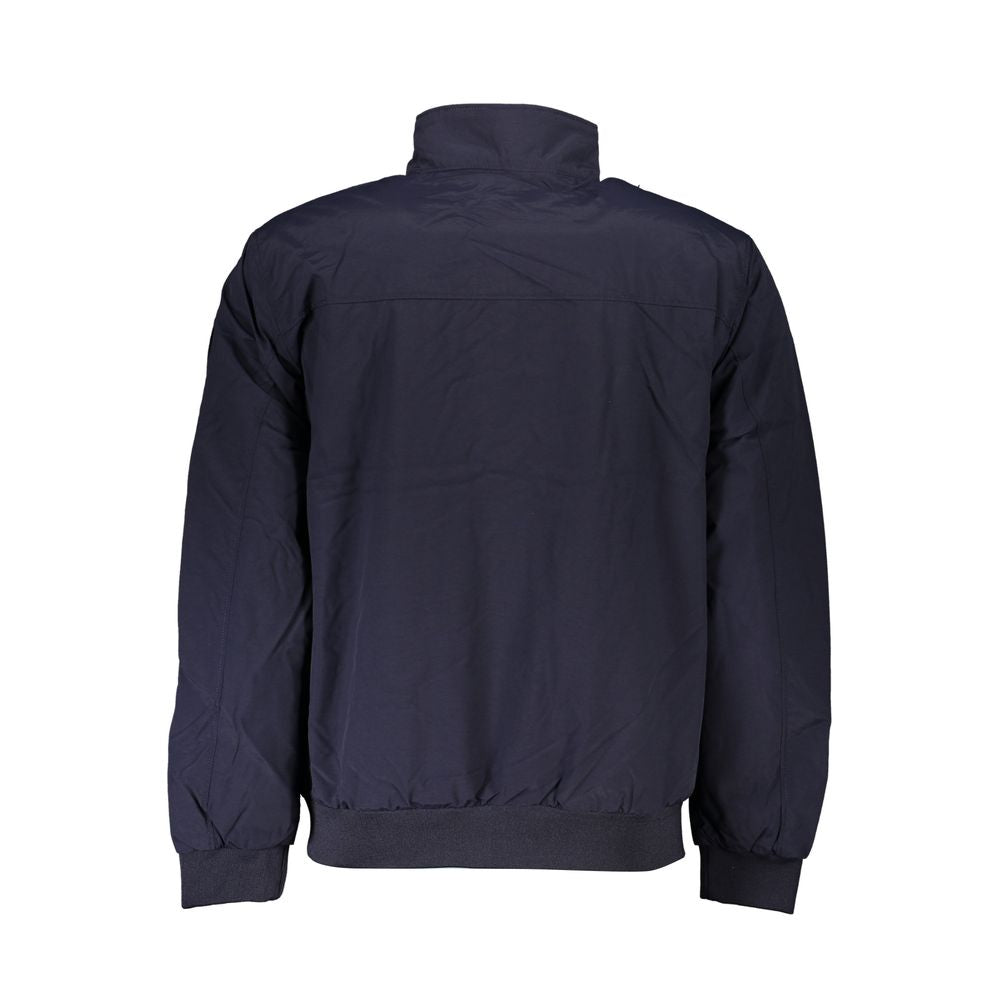 Napapijri Eco-Conscious Blue Jacket with Sleek Logo Design