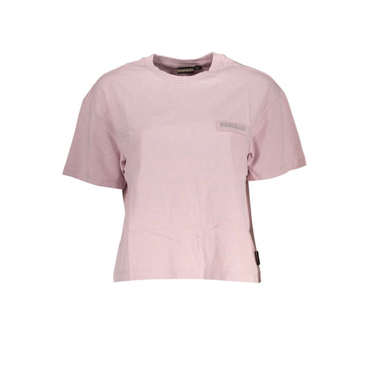 Napapijri Chic Pink Short Sleeve Round Neck Tee