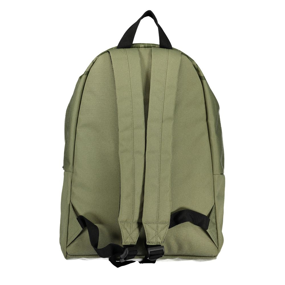 Napapijri Green Cotton Backpack with Contrast Details