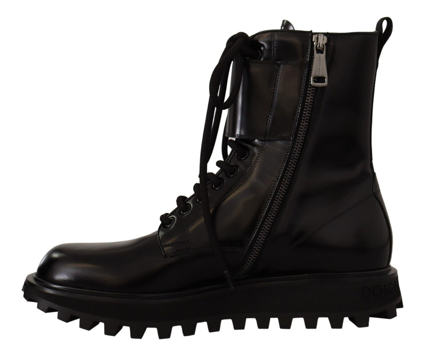 Dolce & Gabbana Elegant Black Leather Ankle Boots