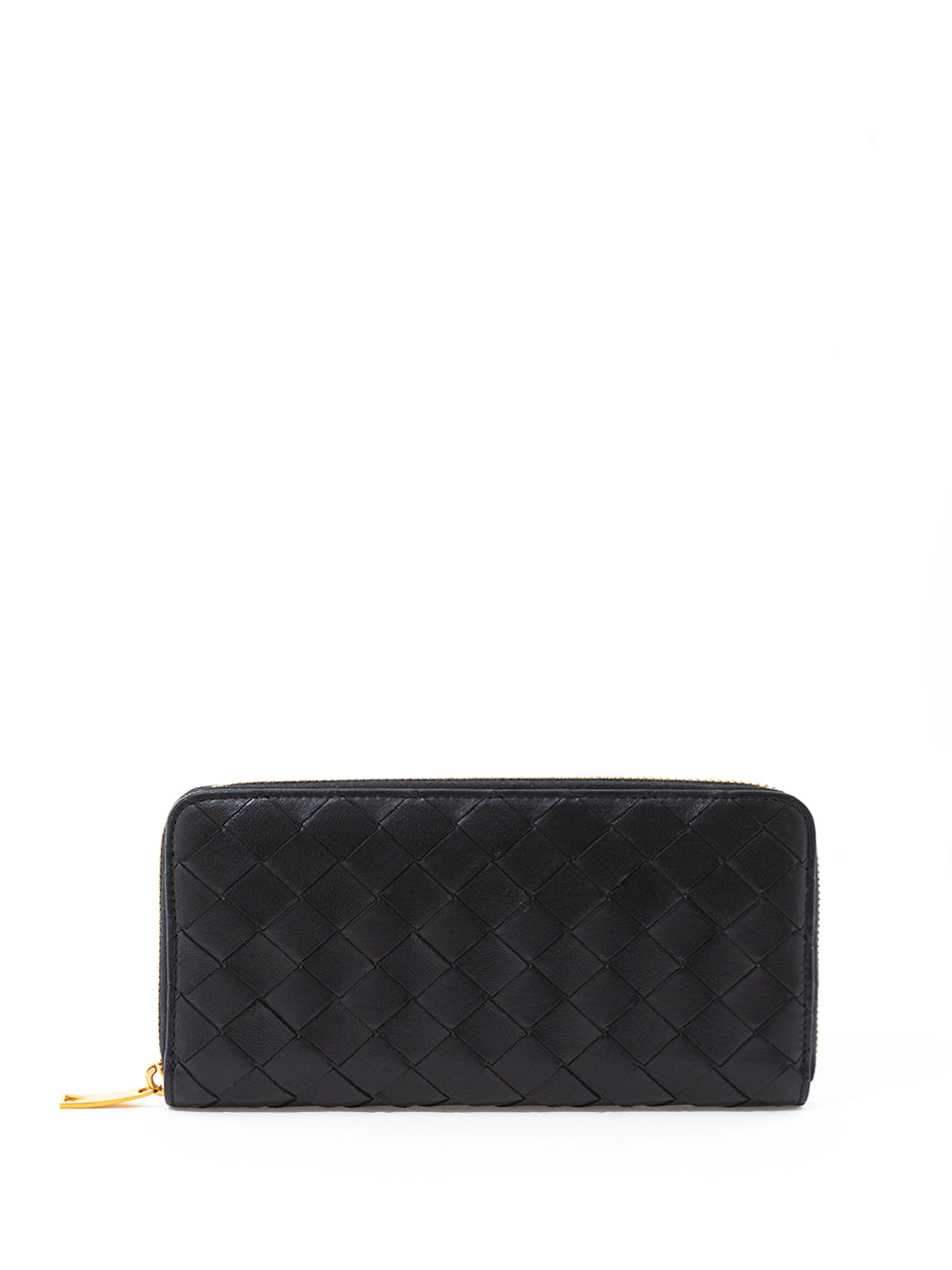 Bottega Veneta Elegant Intreccio Leather Zip Wallet