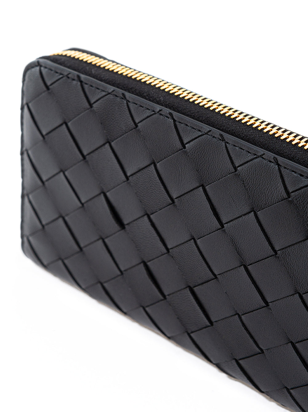 Bottega Veneta Elegant Intreccio Leather Zip Wallet