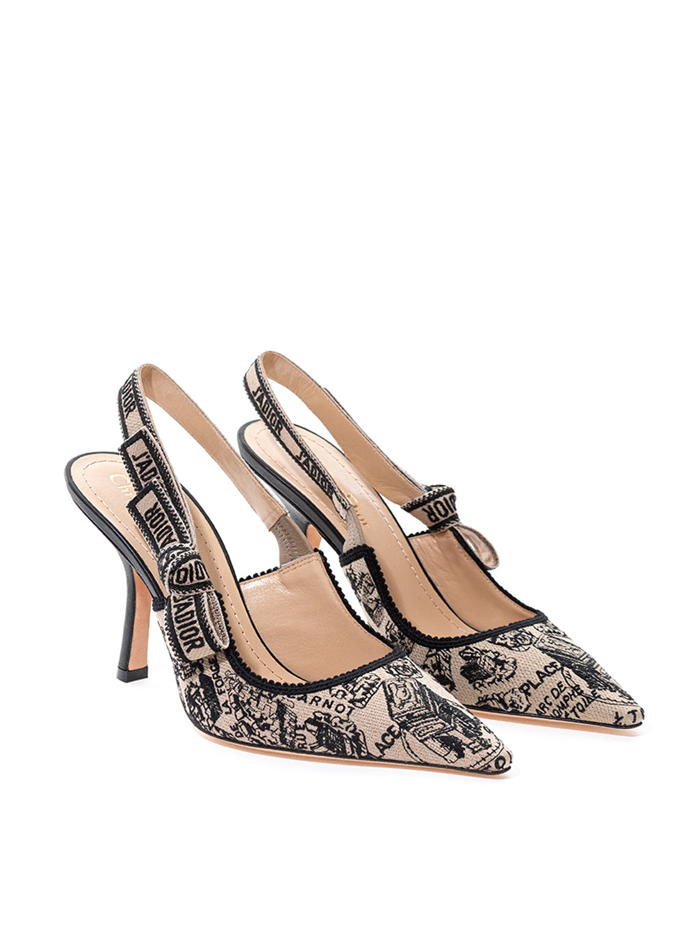 Dior Elegant Beige Slingback J'adior Heels