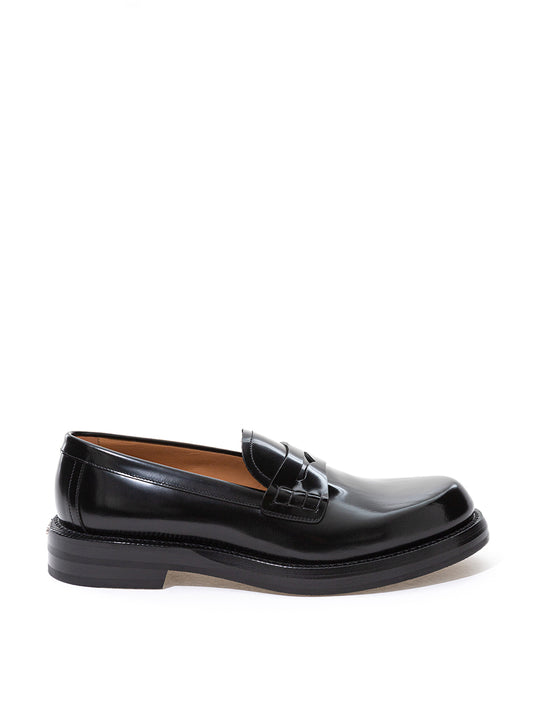 Dior Elegant Black Leather Loafers for Men