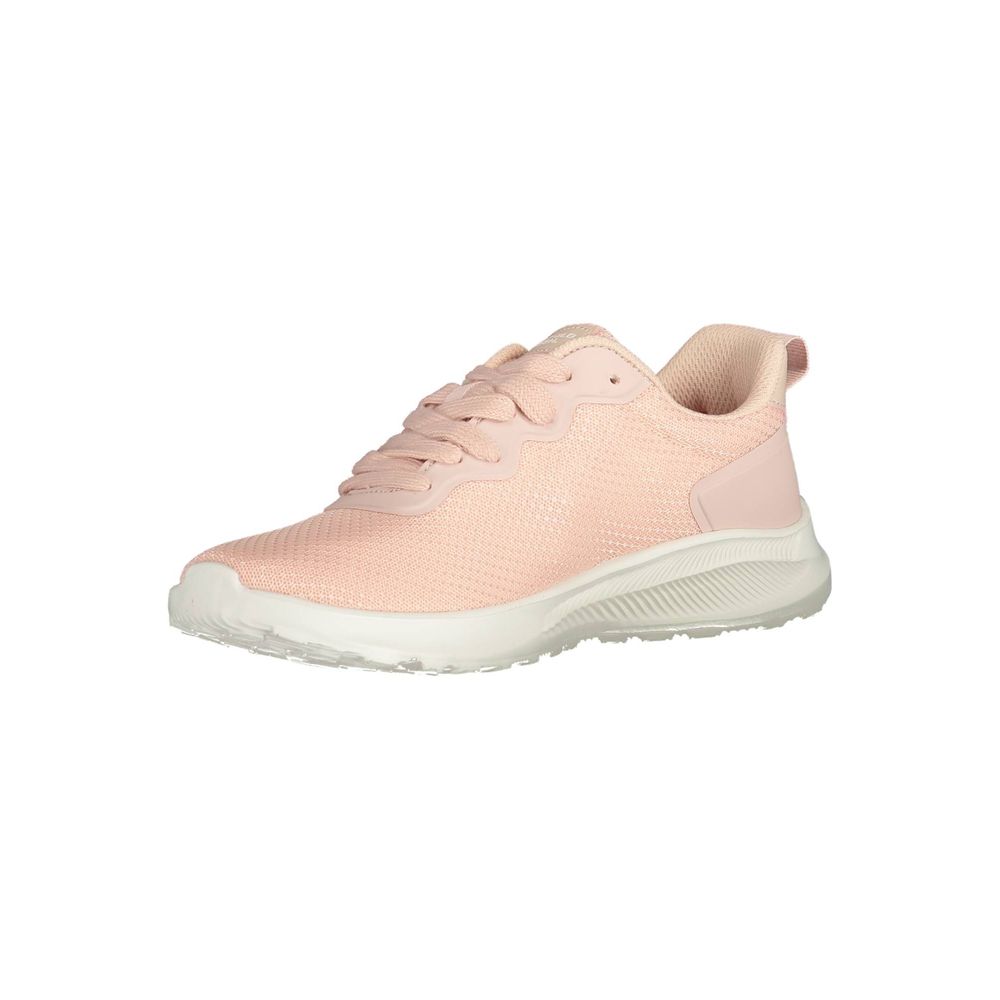 U.S. POLO ASSN. Chic Pink Lace-Up Sneakers with Contrasting Details