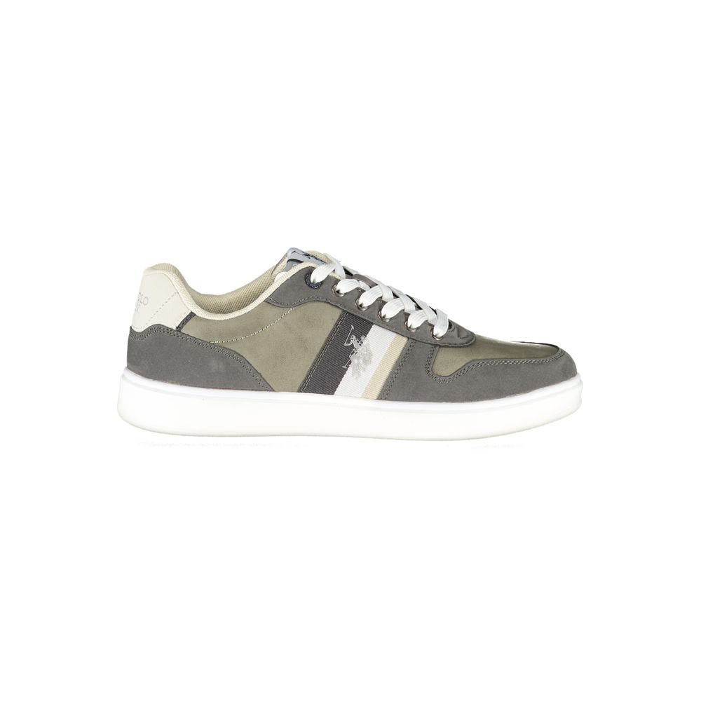 U.S. POLO ASSN. Sleek Gray Lace-Up Sports Sneakers