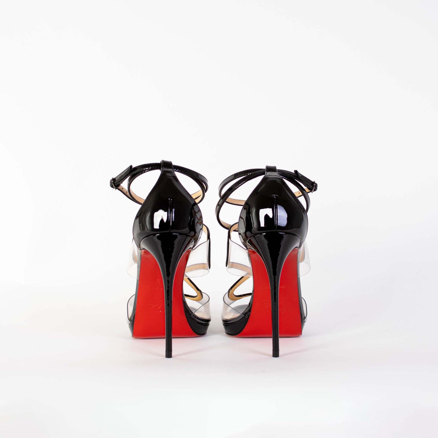 Christian Louboutin Elegant Heeled Black Sandals