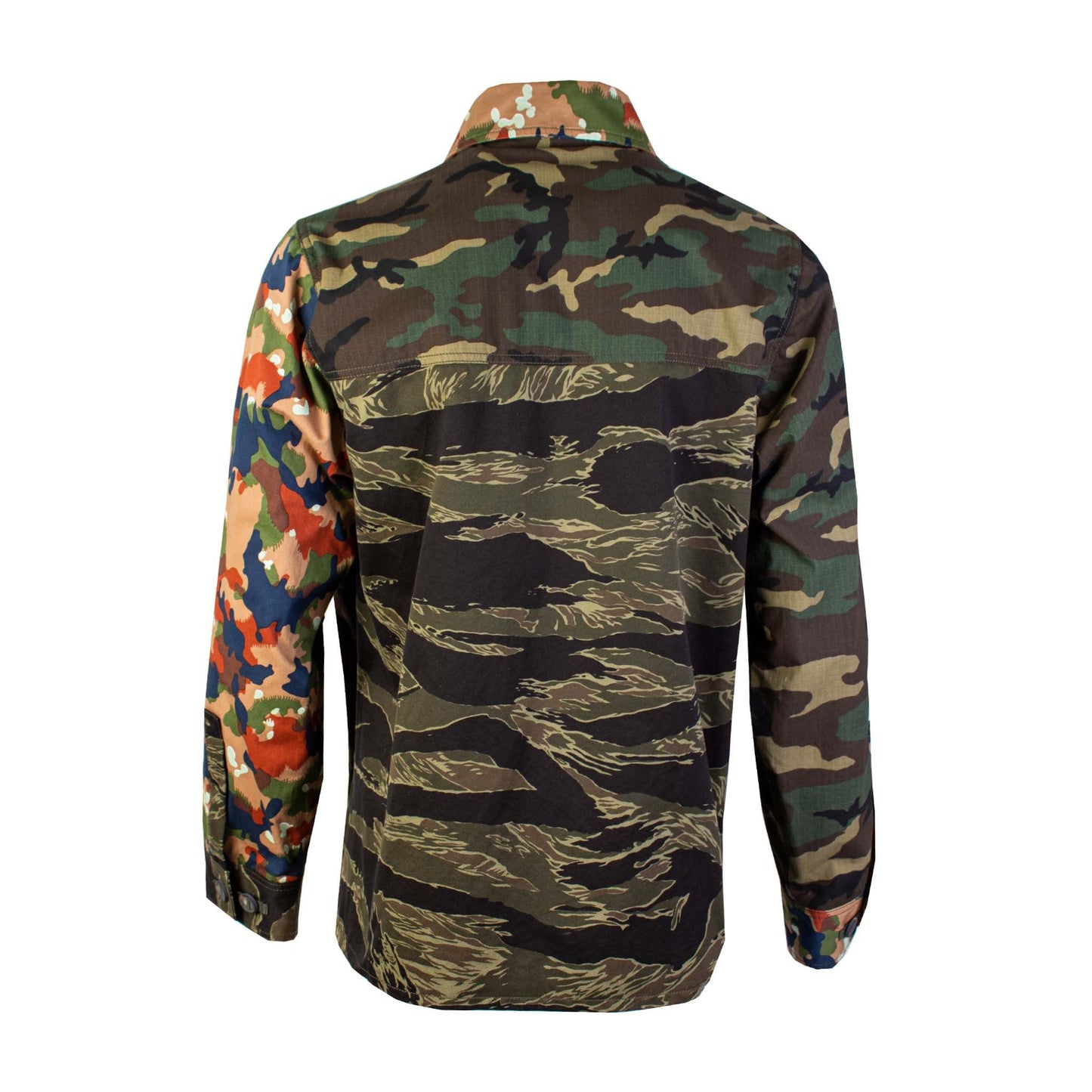 Dolce & Gabbana Camouflage Embellished Cotton Jacket