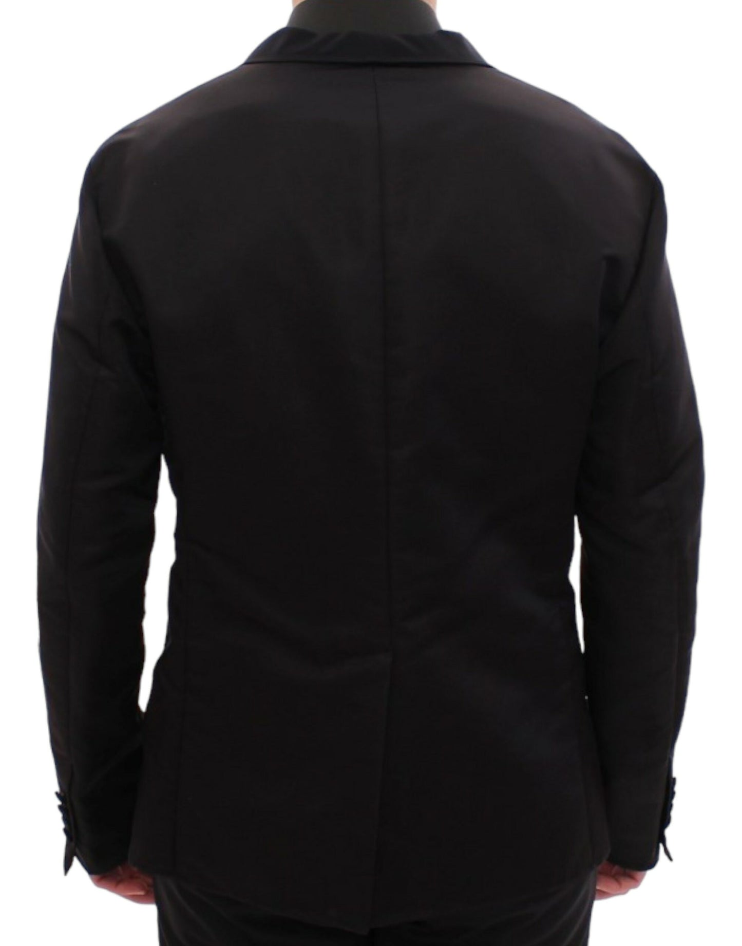 Dolce & Gabbana Elegant Black Silk Slim Fit Blazer