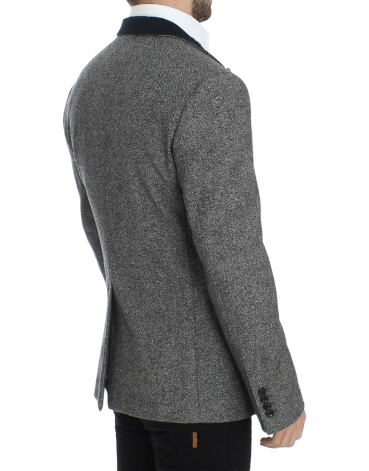 Dolce & Gabbana Gray wool double breasted blazer