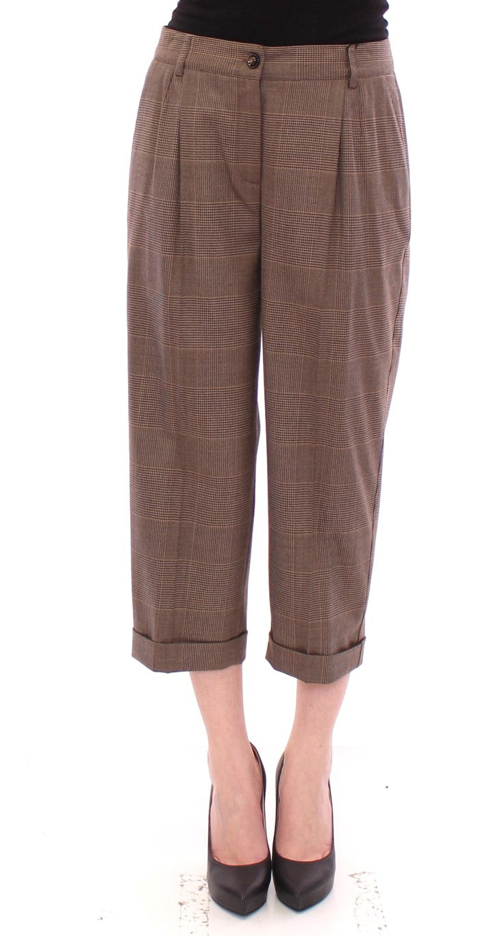 Dolce & Gabbana Elegant Virgin Wool Blend Trousers