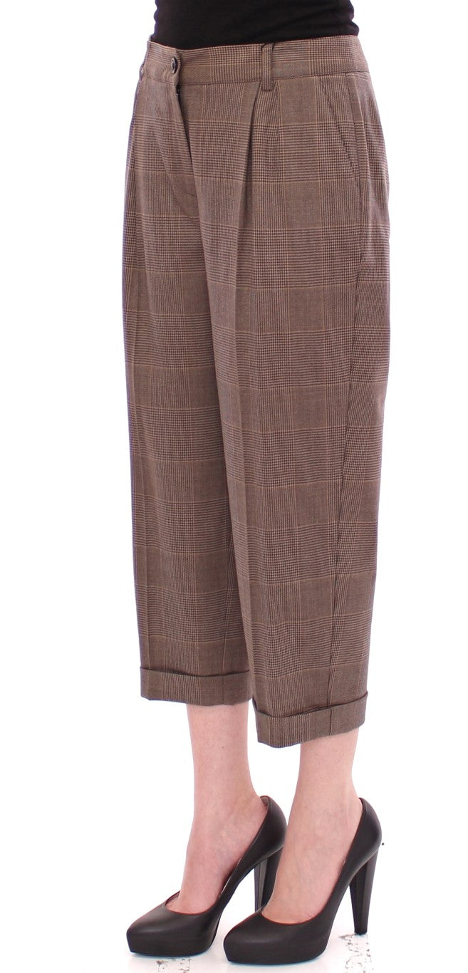 Dolce & Gabbana Elegant Virgin Wool Blend Trousers