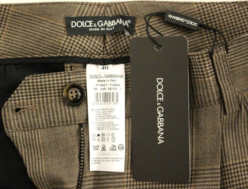 Dolce & Gabbana Elegant Virgin Wool Blend Trousers