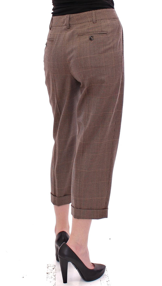 Dolce & Gabbana Elegant Virgin Wool Blend Trousers