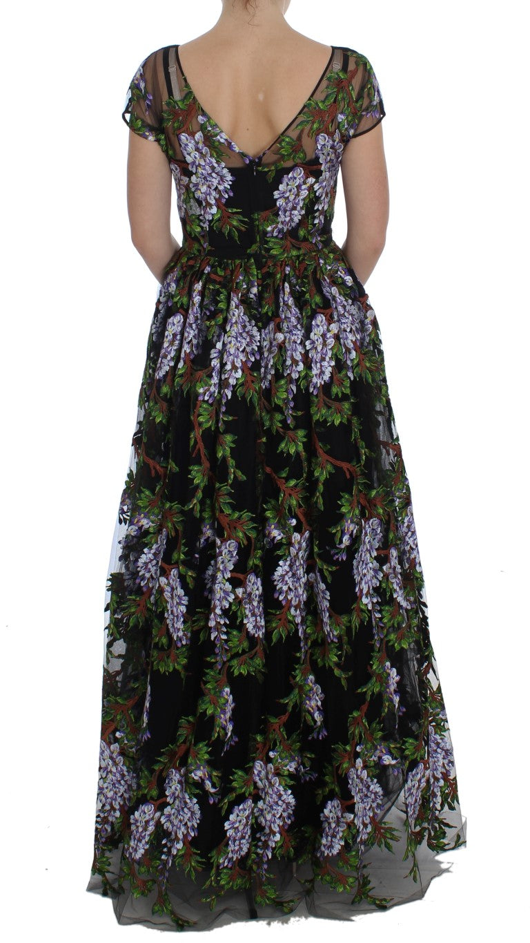 Dolce & Gabbana Floral Embroidered Maxi Dress - Full Length Elegance