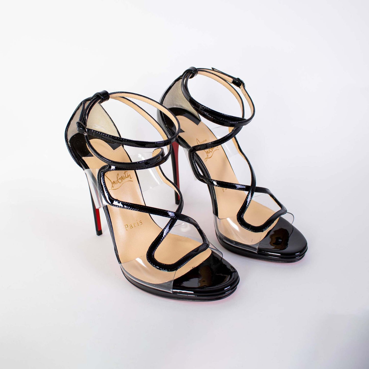 Christian Louboutin Elegant Heeled Black Sandals