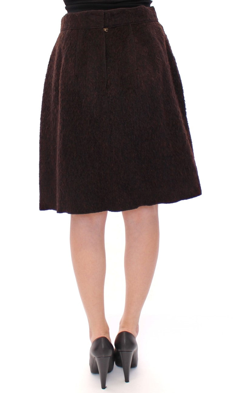 Dolce & Gabbana Elegant Virgin Wool Blend Skirt