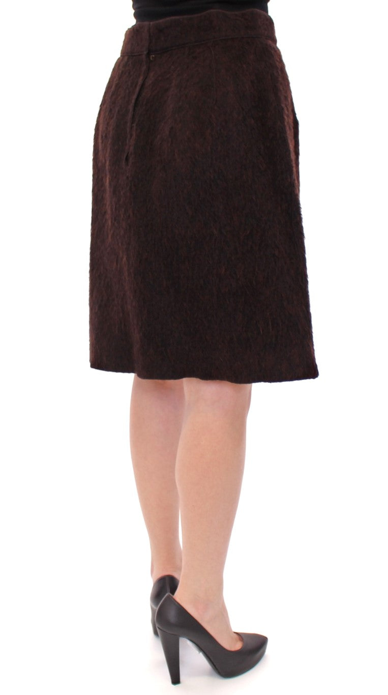 Dolce & Gabbana Elegant Virgin Wool Blend Skirt