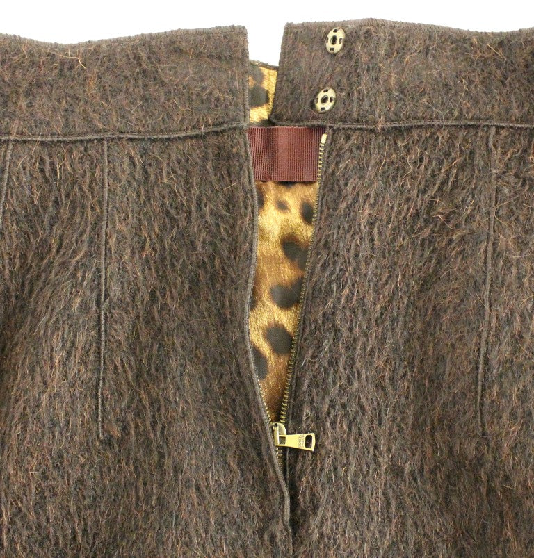 Dolce & Gabbana Elegant Virgin Wool Blend Skirt