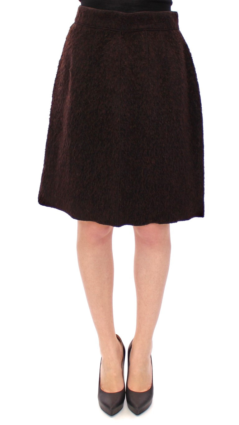 Dolce & Gabbana Elegant Virgin Wool Blend Skirt