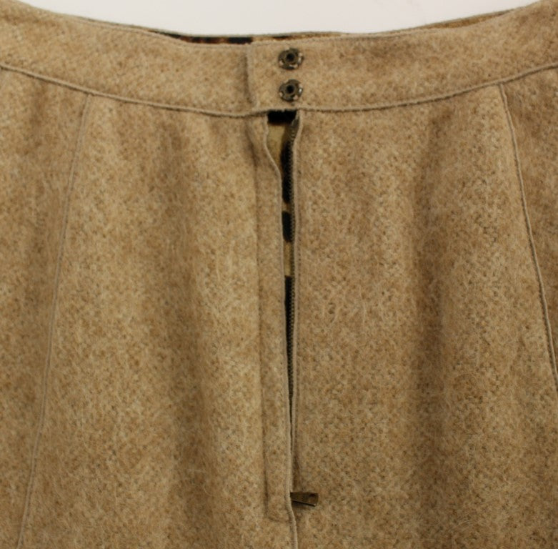 Dolce & Gabbana Elegant Beige Pencil Skirt