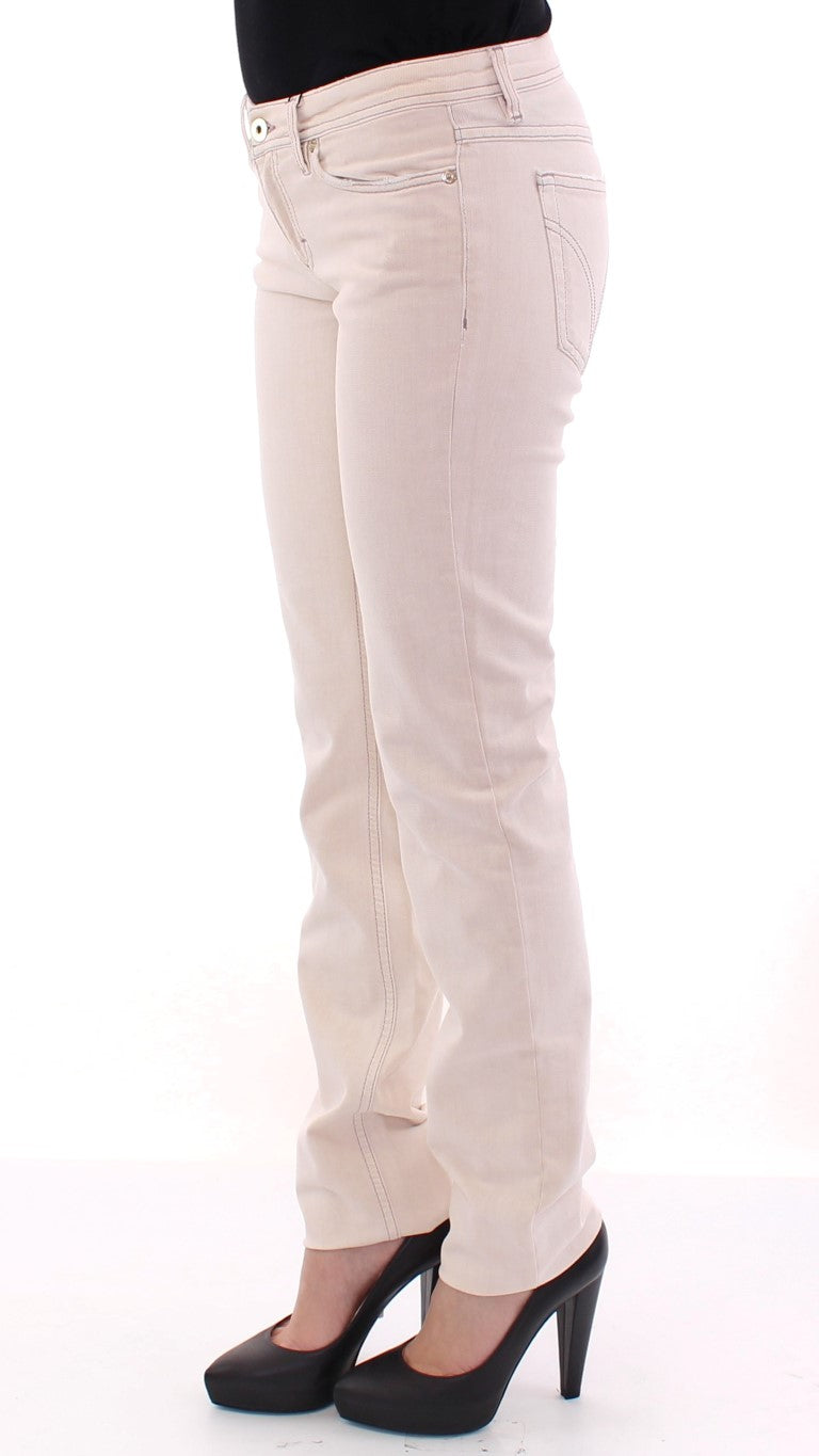 Dolce & Gabbana Chic Beige Cotton Blend Pants