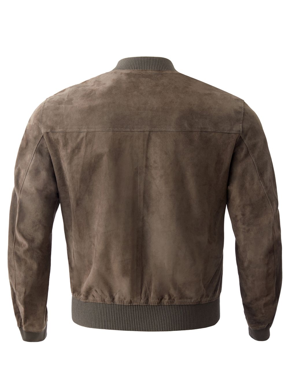 Dolce & Gabbana Elegant Suede Brown Bomber Jacket