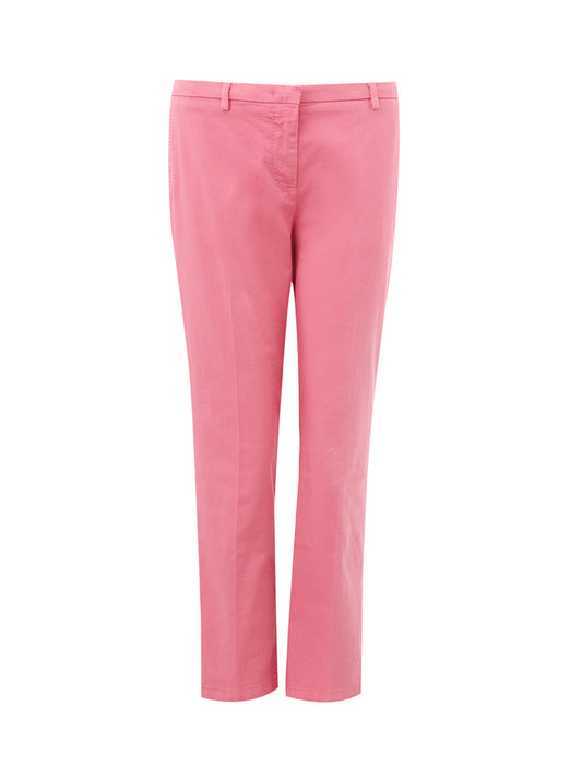 Lardini Chic Pink Chino Style Cotton Trousers