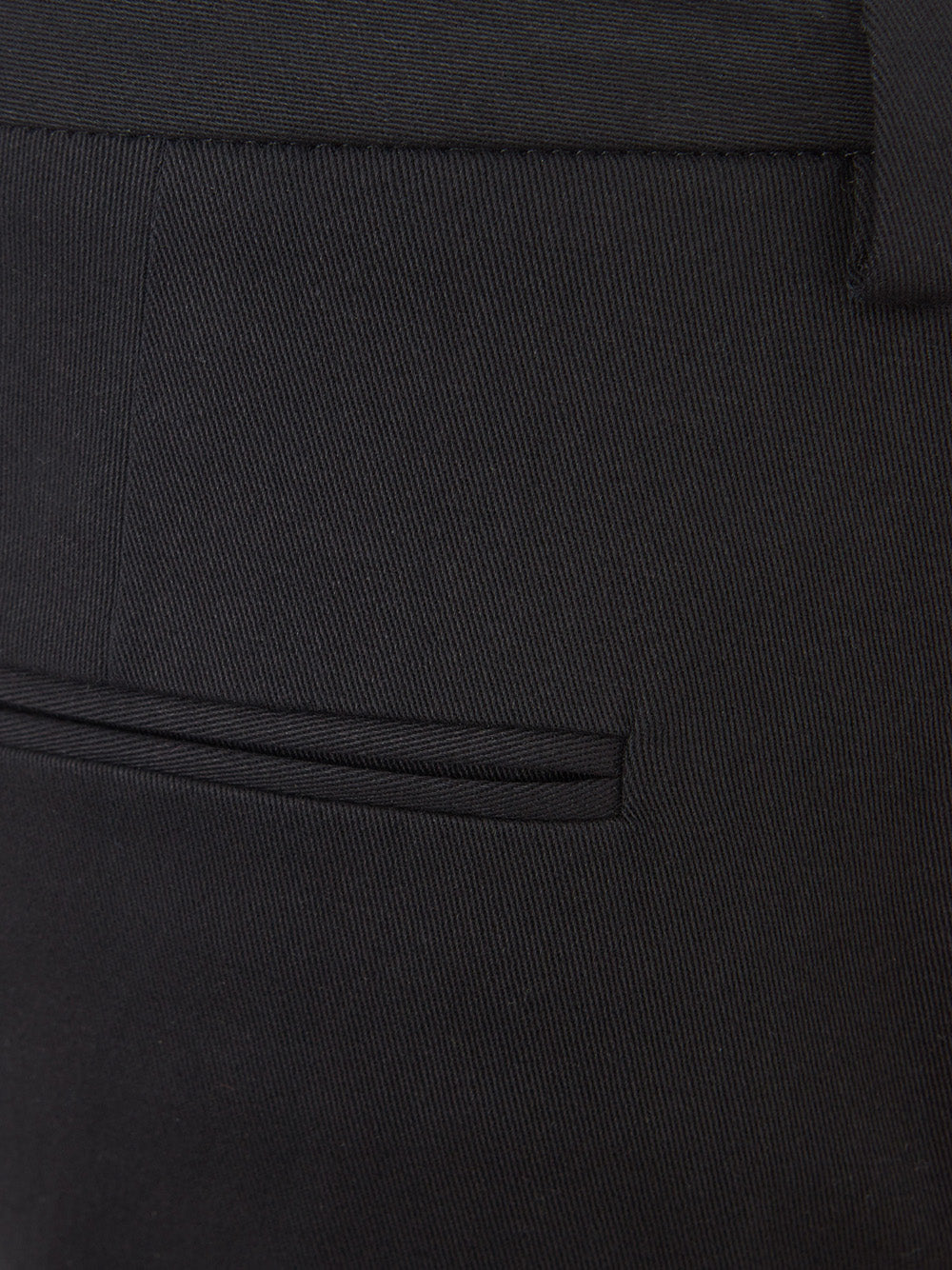 Lardini Elegant Black Cotton Chino Trousers