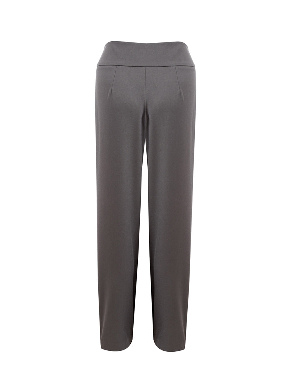 Lardini Elegant Grey Palazzo Wool Trousers