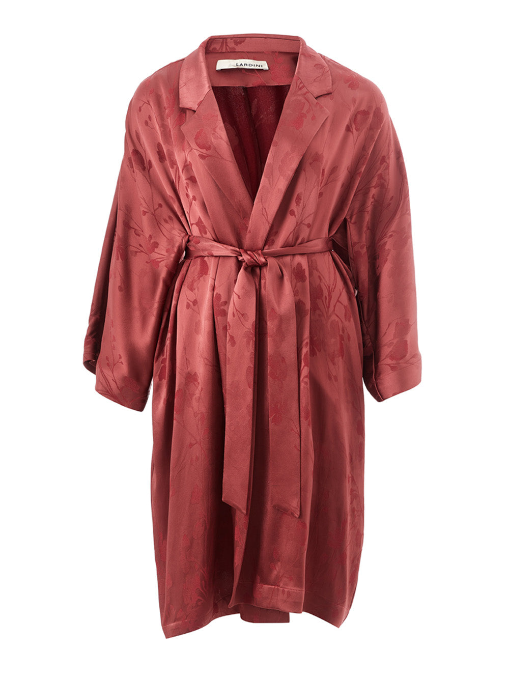 Lardini Elegant Red Printed Trench - Impeccable Style