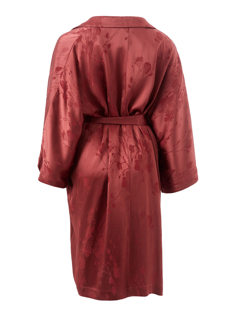 Lardini Elegant Red Printed Trench - Impeccable Style